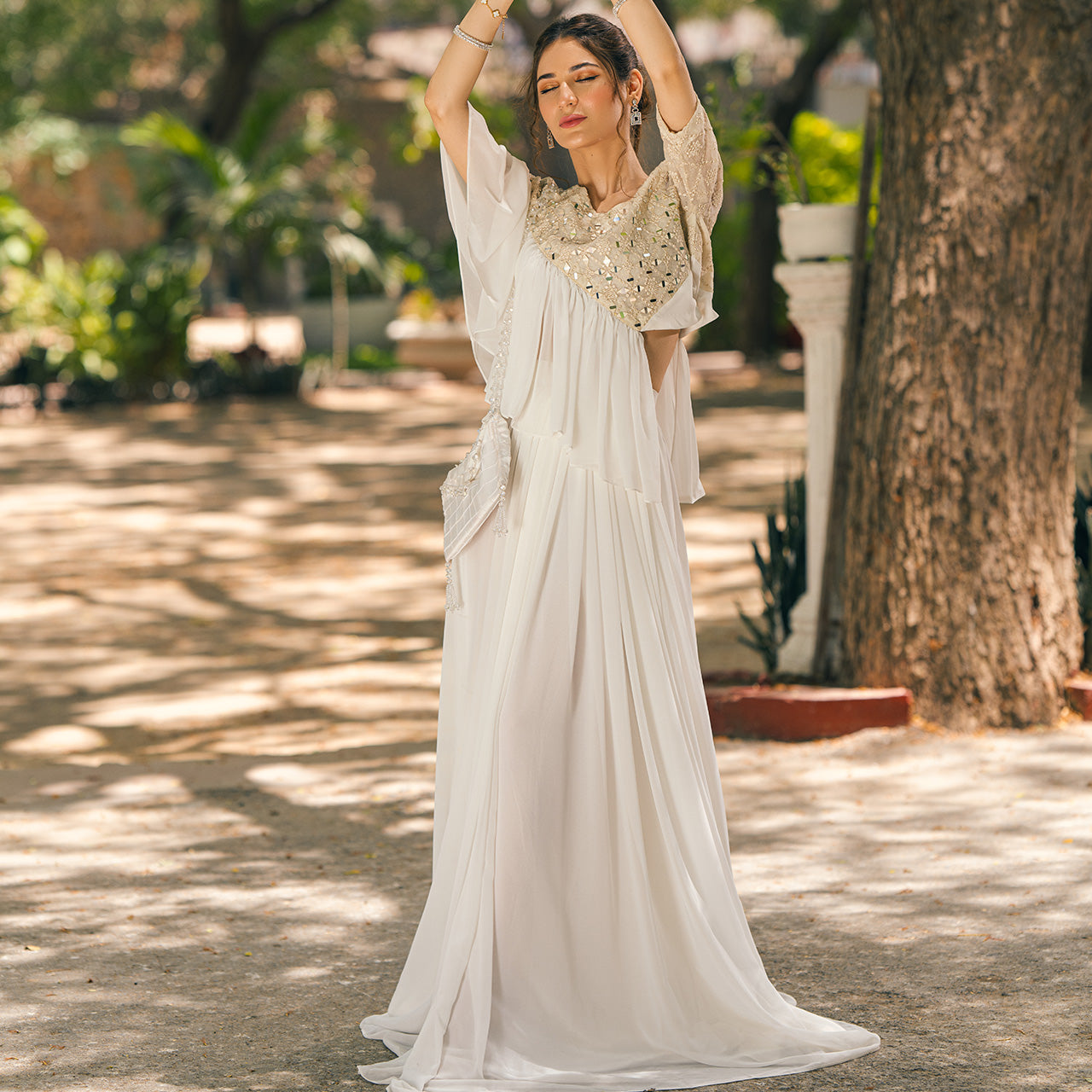 White Qalla suit