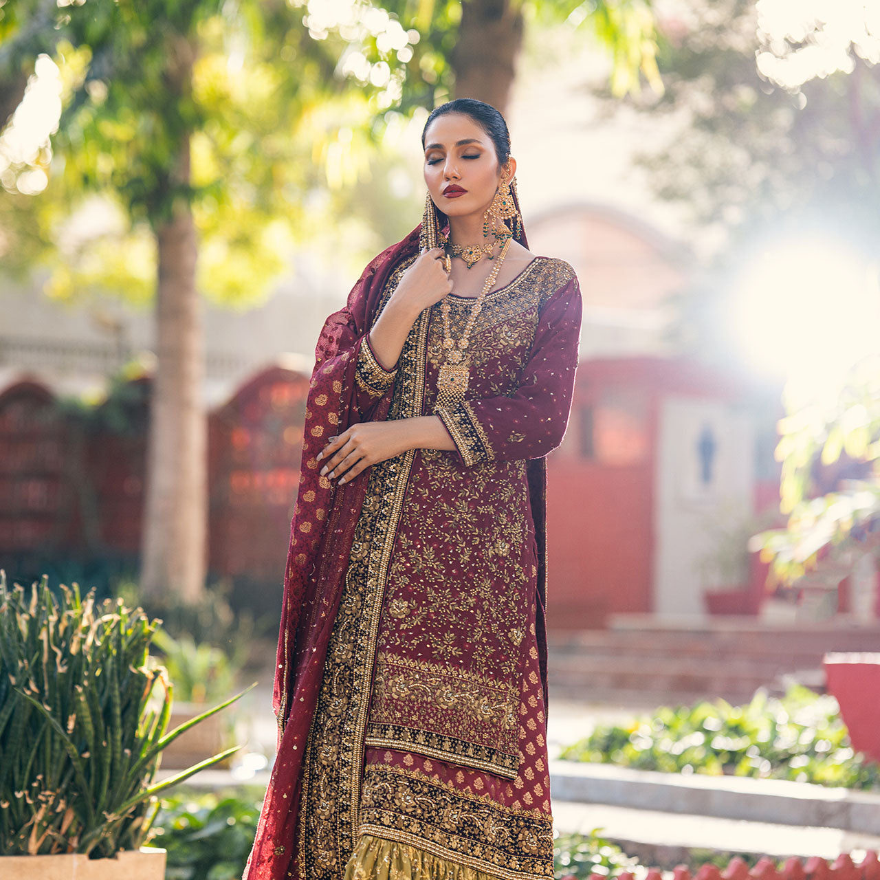 Burgundy Red Bridal
