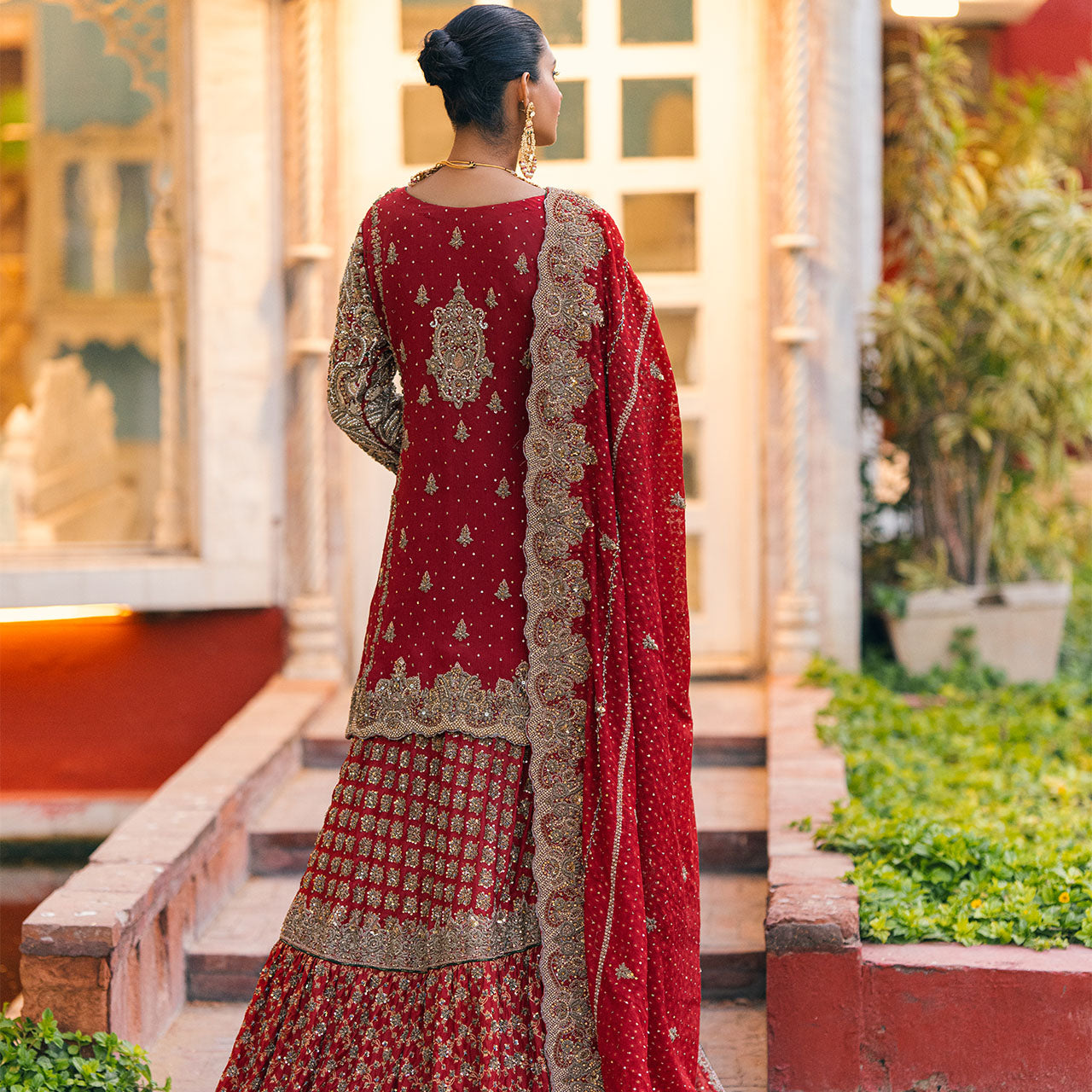 Carmine red Bridal