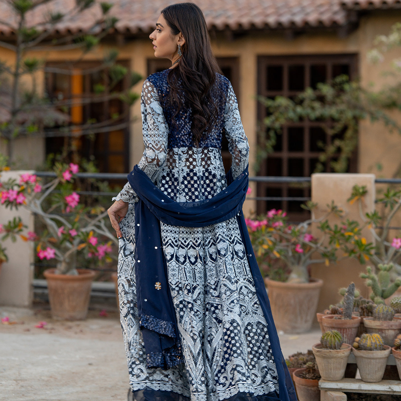 Midnight Blue Mushq Suit