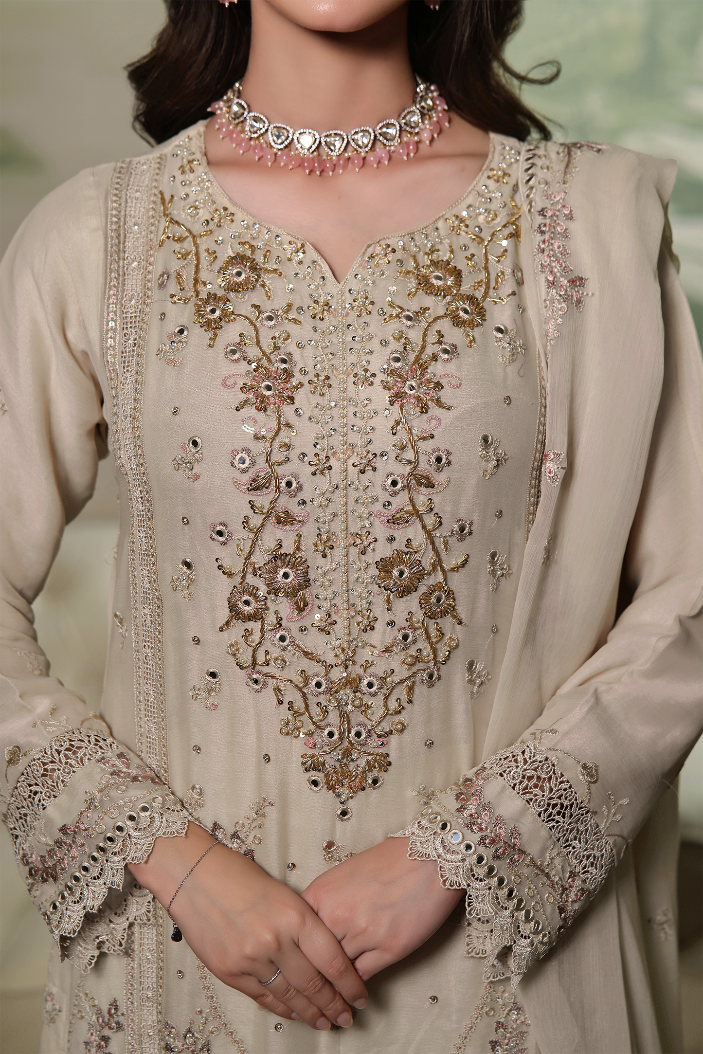 Beige Elegance of Pakistan
