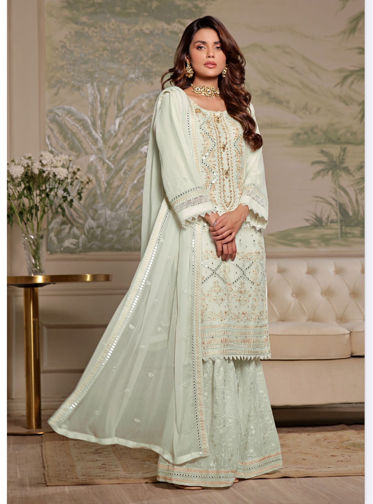 Light Green Elegance of Pakistan