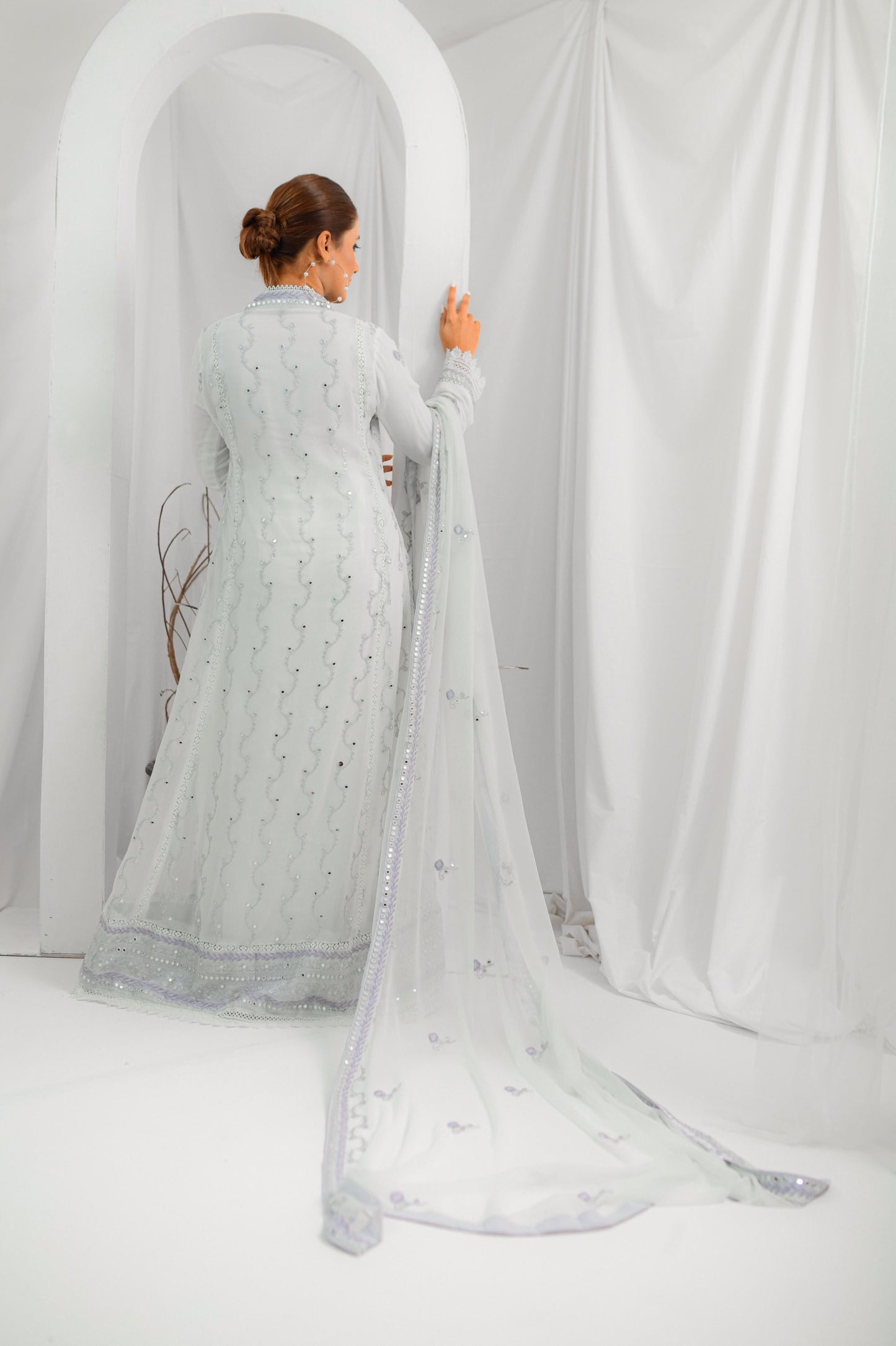 Pristine Grey Maxi Dress