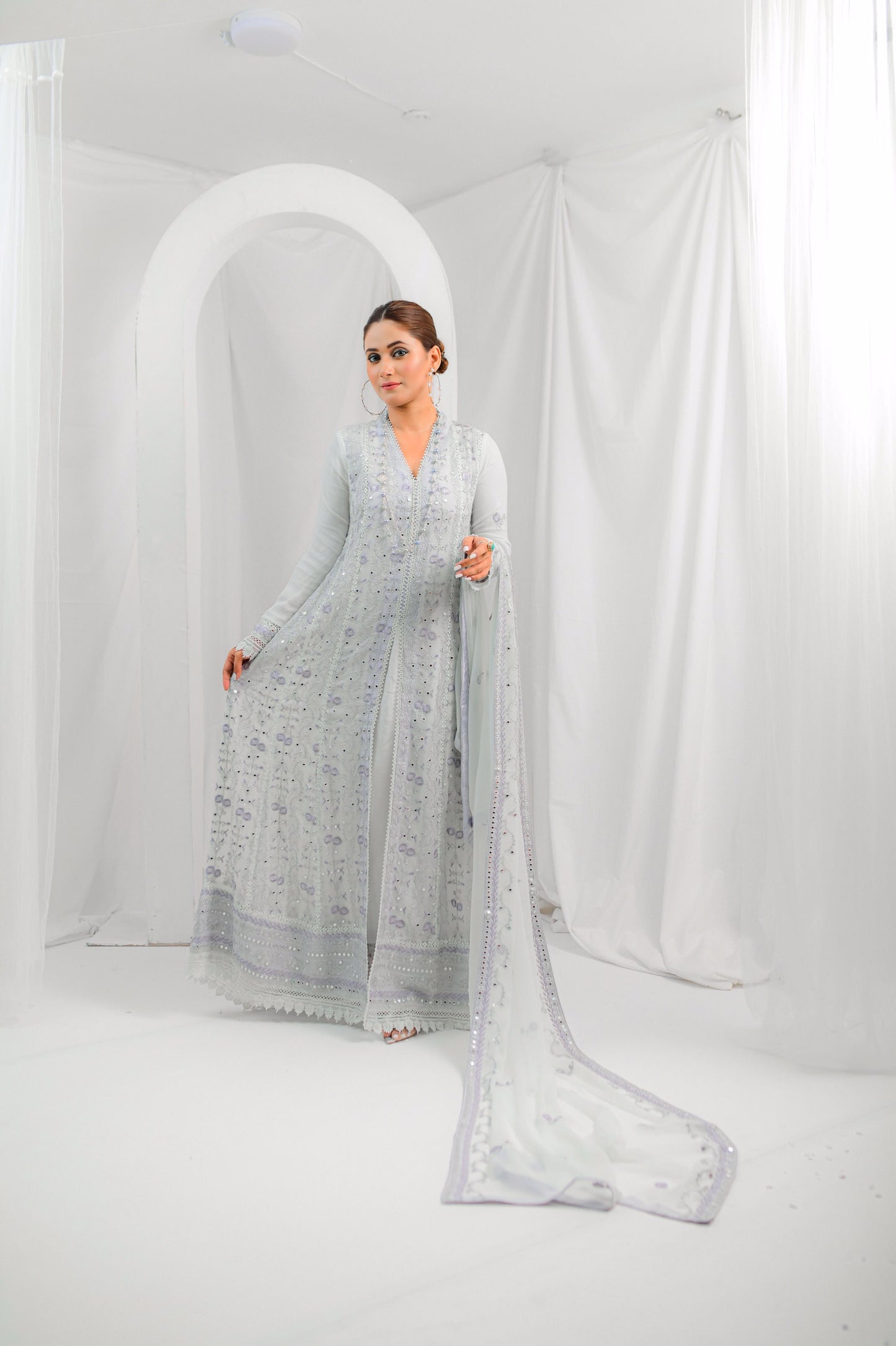 Pristine Grey Maxi Dress