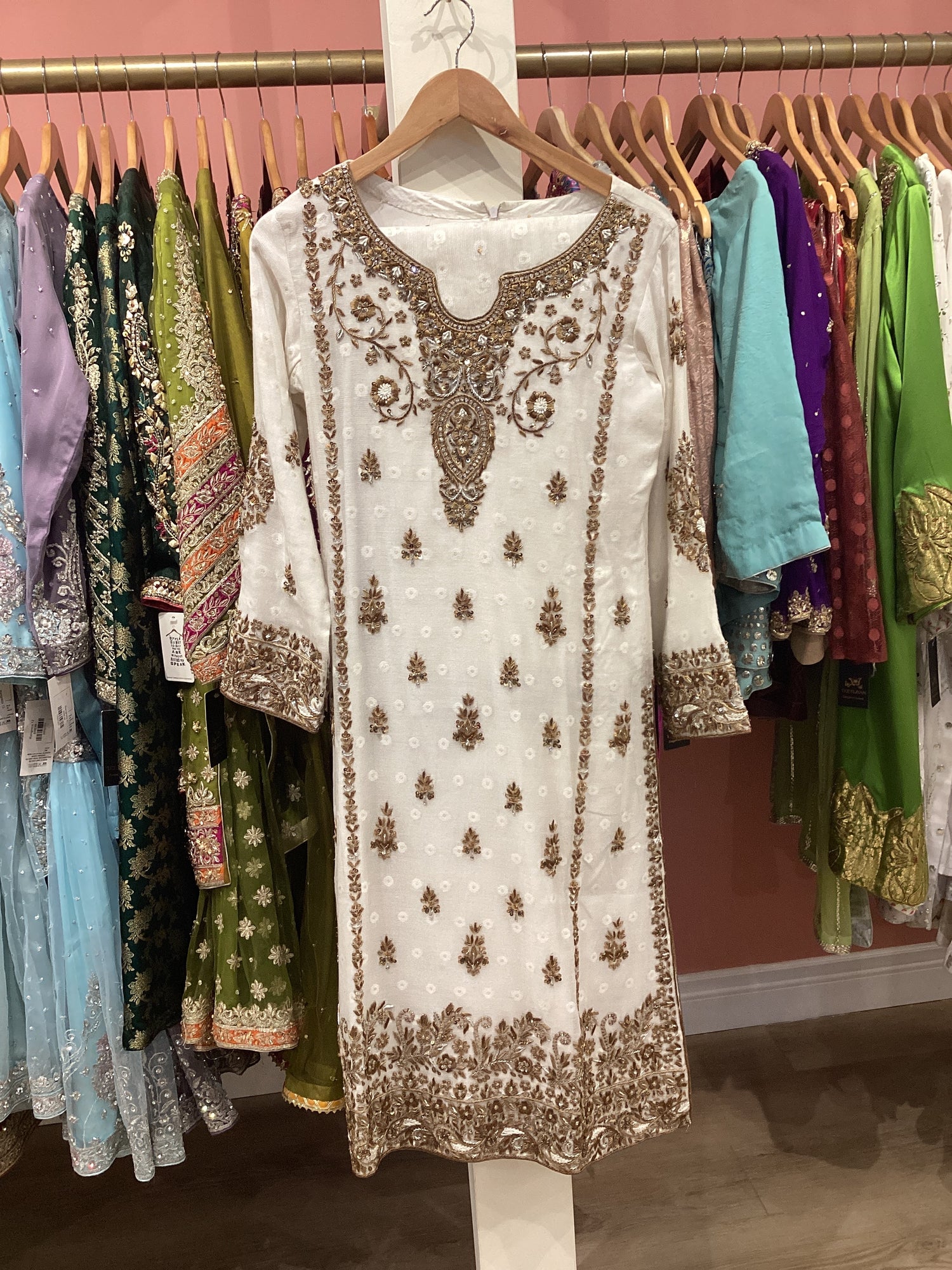Zardozi Metallic thread work
