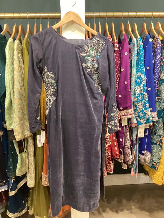 Grey Velvet formal