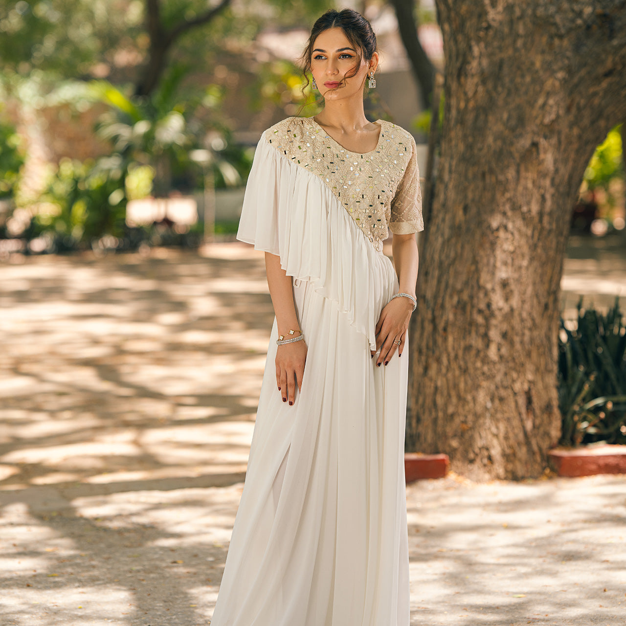 White Qalla suit
