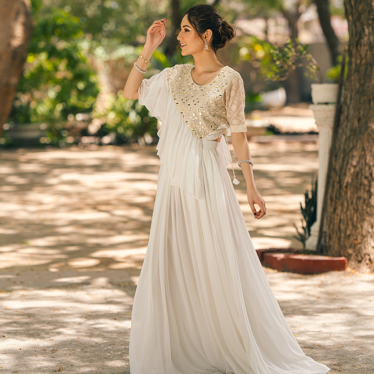 White Qalla suit