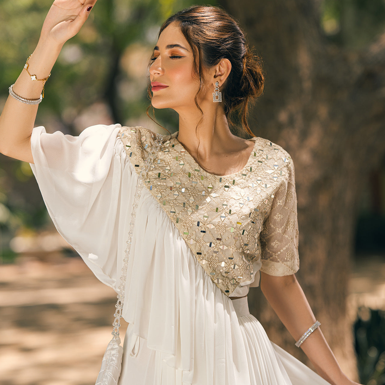White Qalla suit