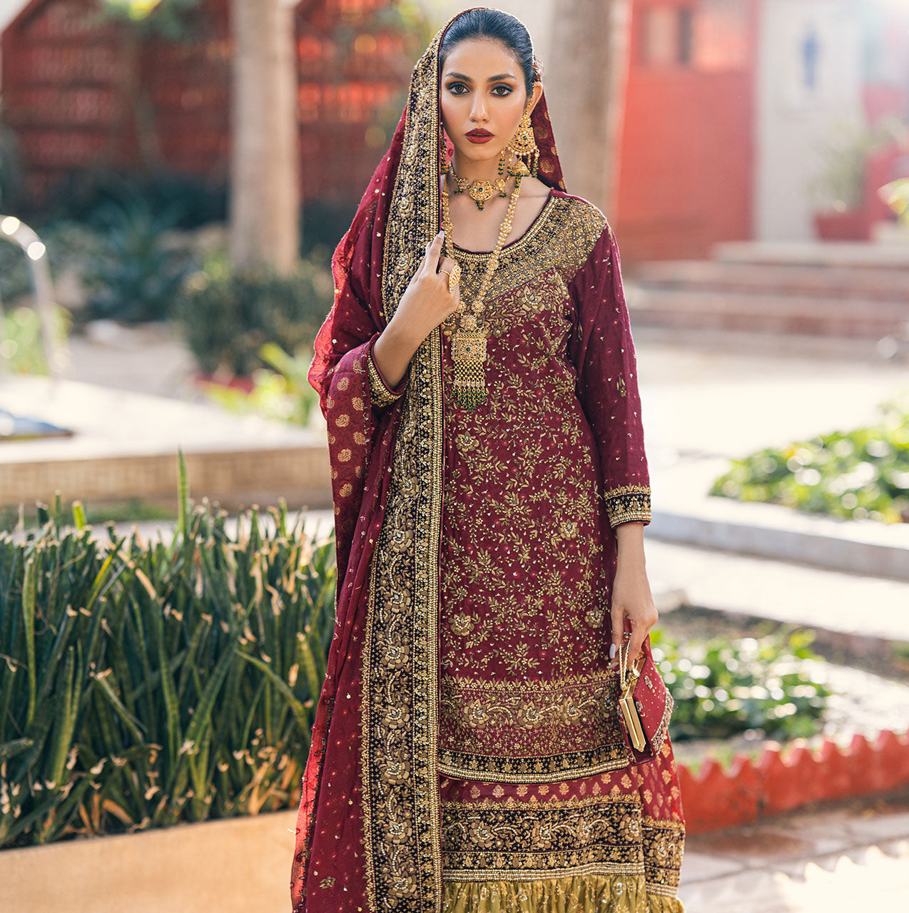 Burgundy Red Bridal