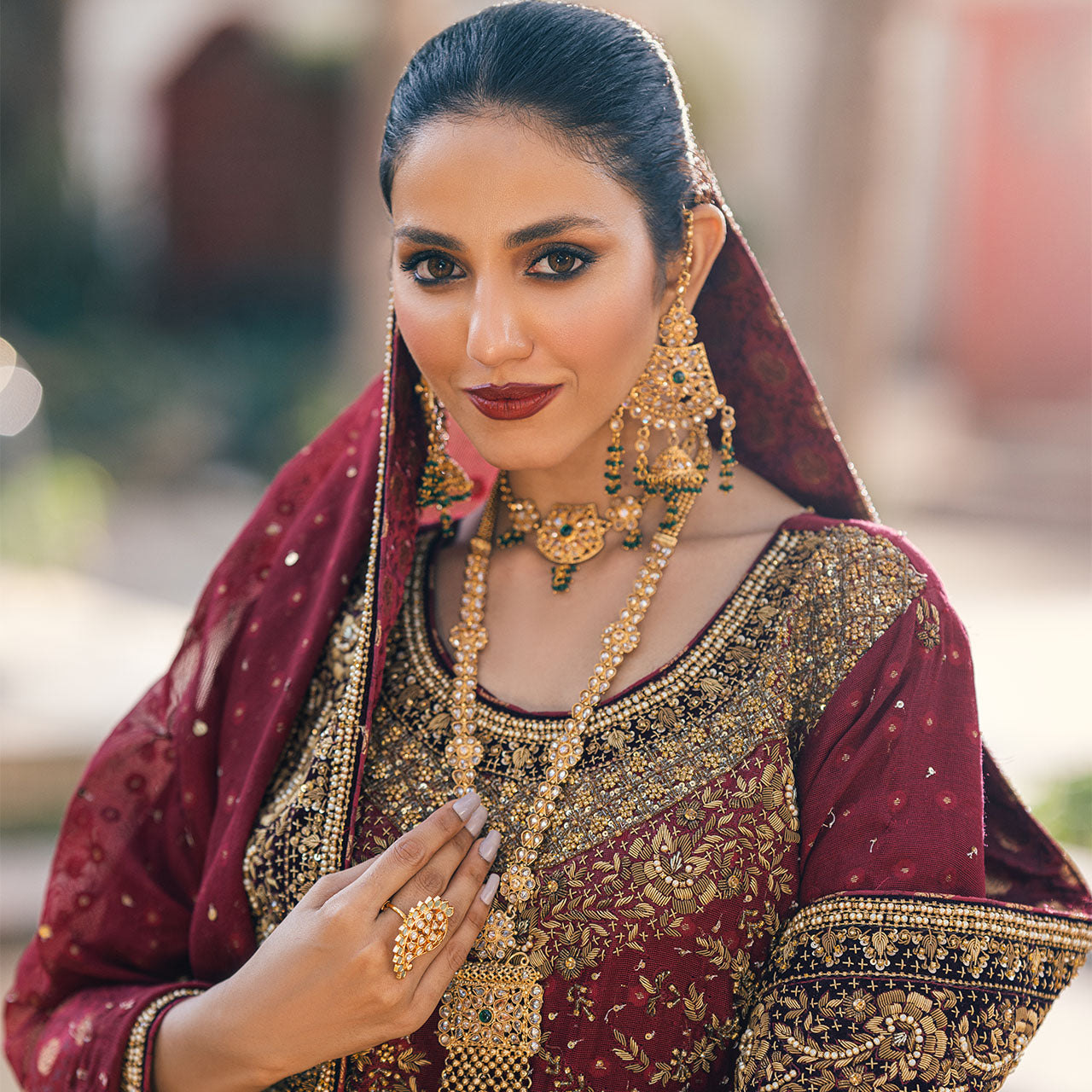Burgundy Red Bridal