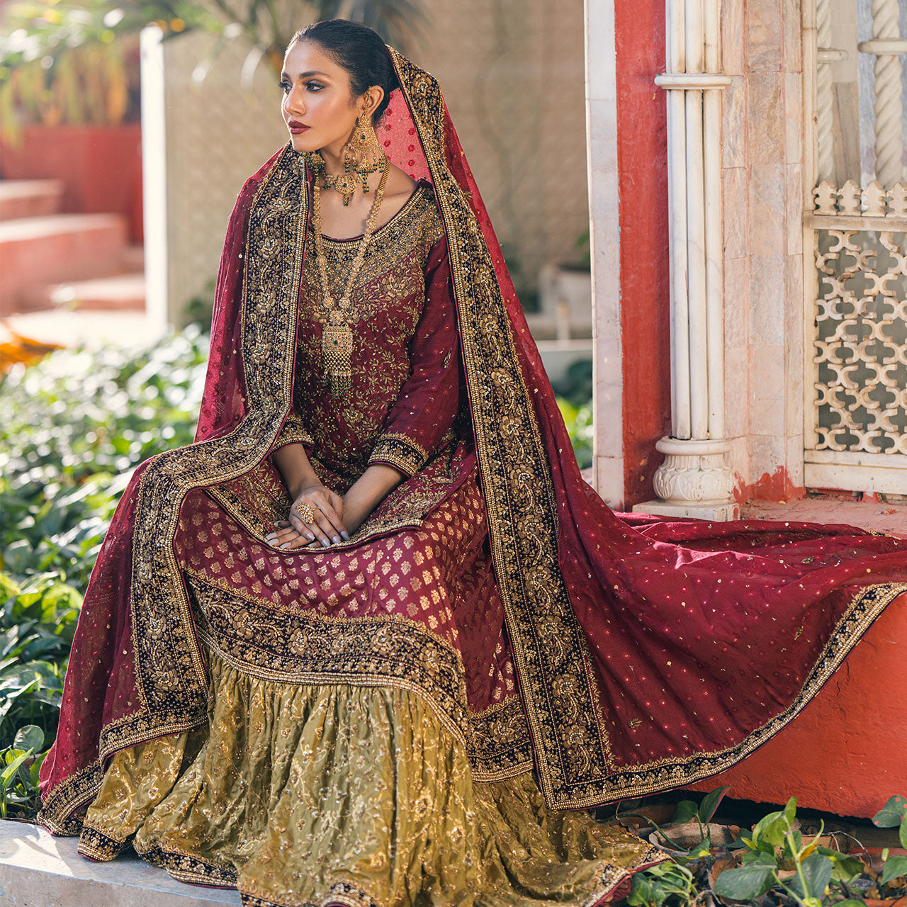 Burgundy Red Bridal