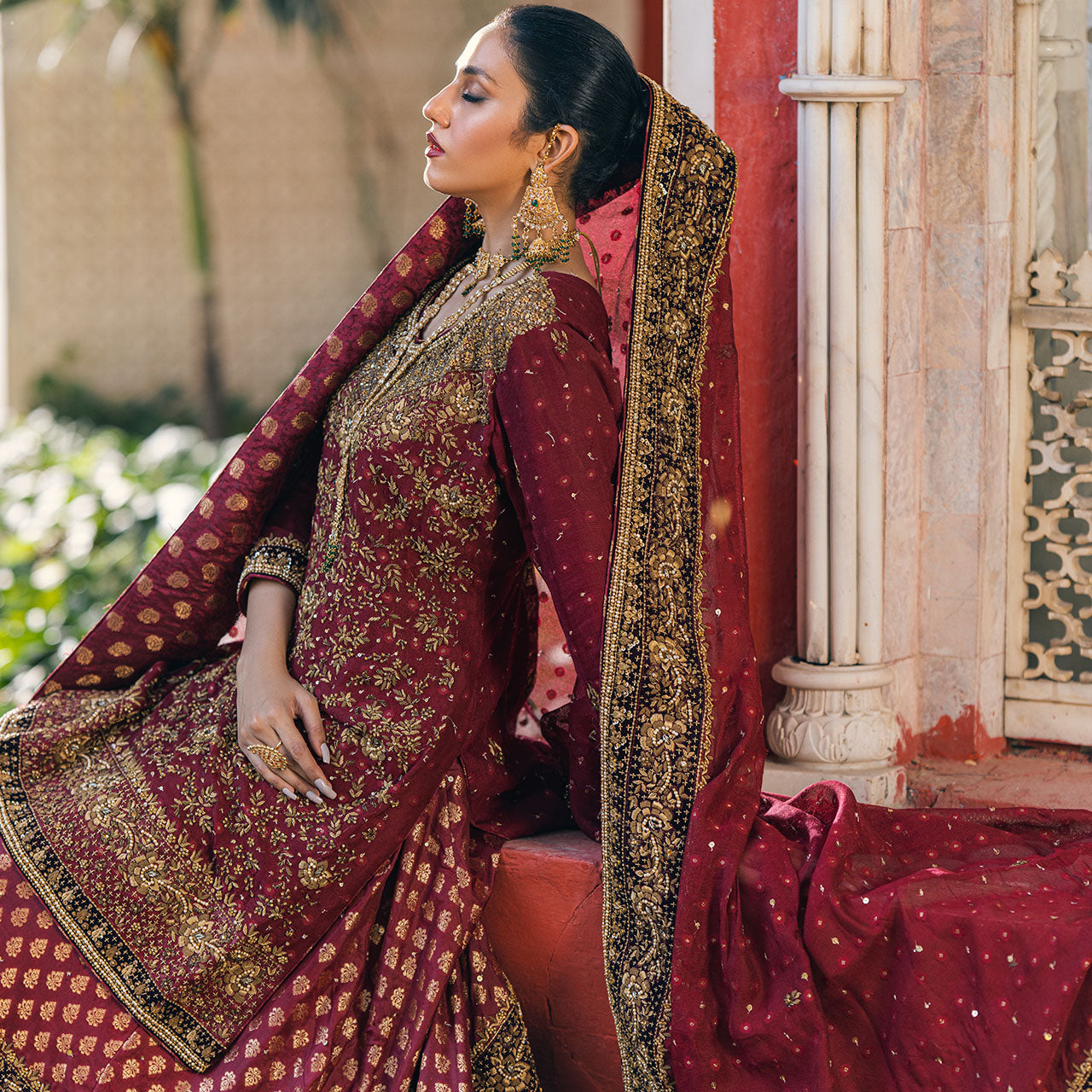 Burgundy Red Bridal