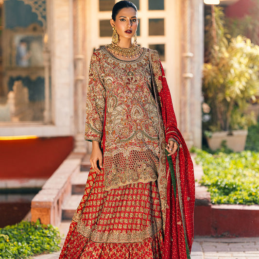 Carmine red Bridal