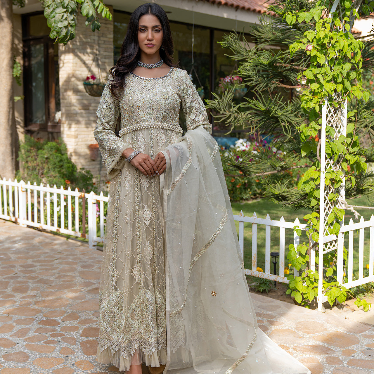 Olive Green Mushq Suit