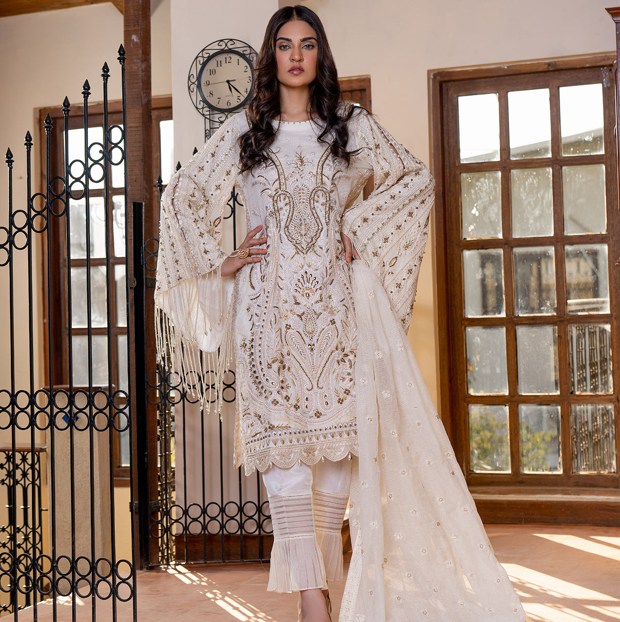 Frosted White Mushq Suit